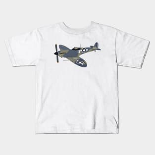 Supermarine Seafire Fighter Aircraft Kids T-Shirt